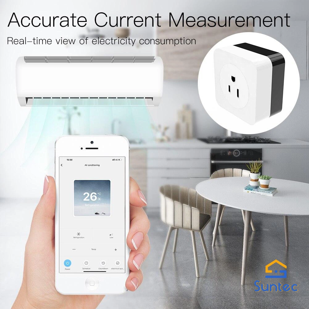 Us Version WiFi/Zigbee Smart Wall Plug Socket Outlet Us IR Remote Control